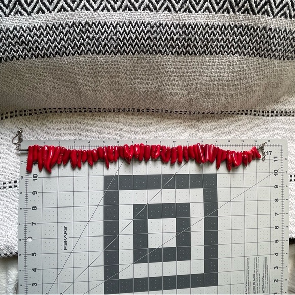 RED CORAL | Rich Red Color Full Single Strand Necklace - Picture 16 of 16